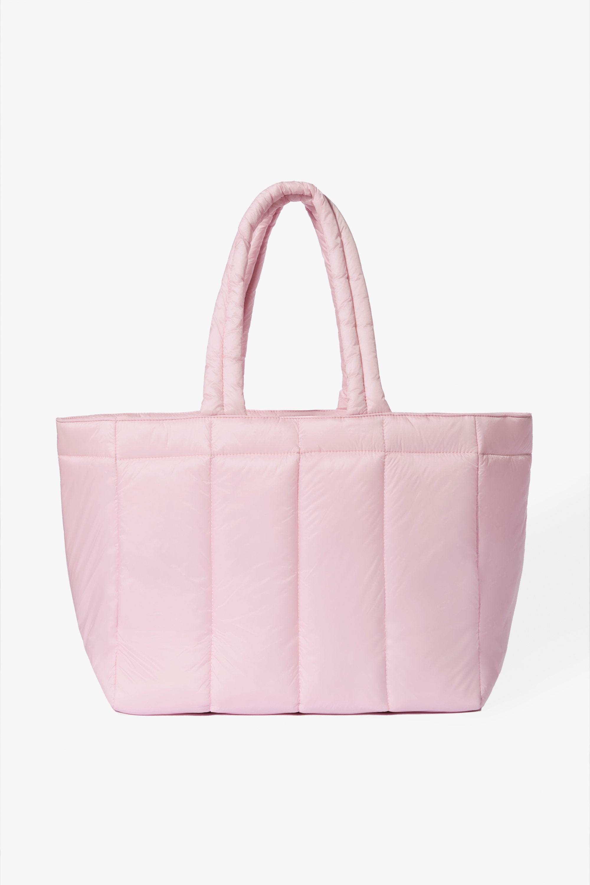Waterproof Puffer Tote Bag in Powder Pink | Bo+Tee – Oh Polly UK