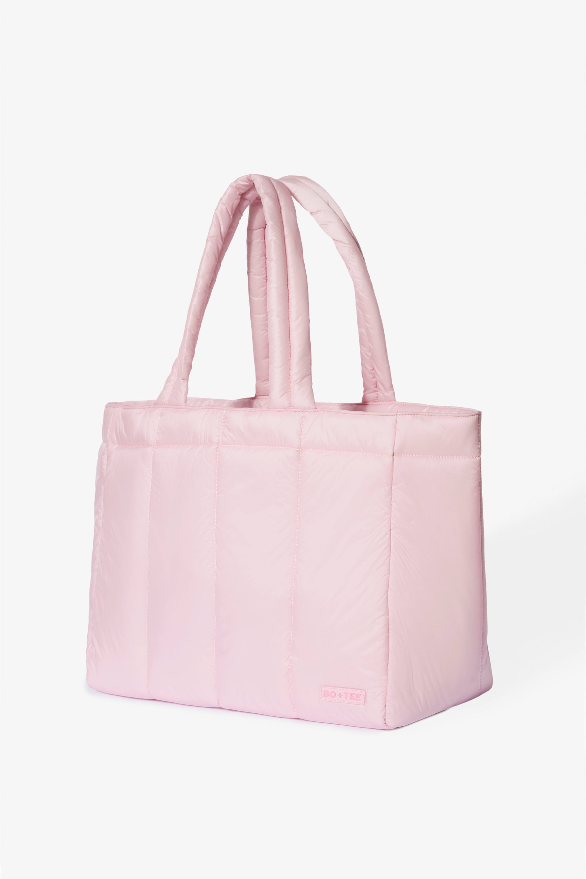 Waterproof Puffer Tote Bag in Powder Pink | Bo+Tee – Oh Polly UK