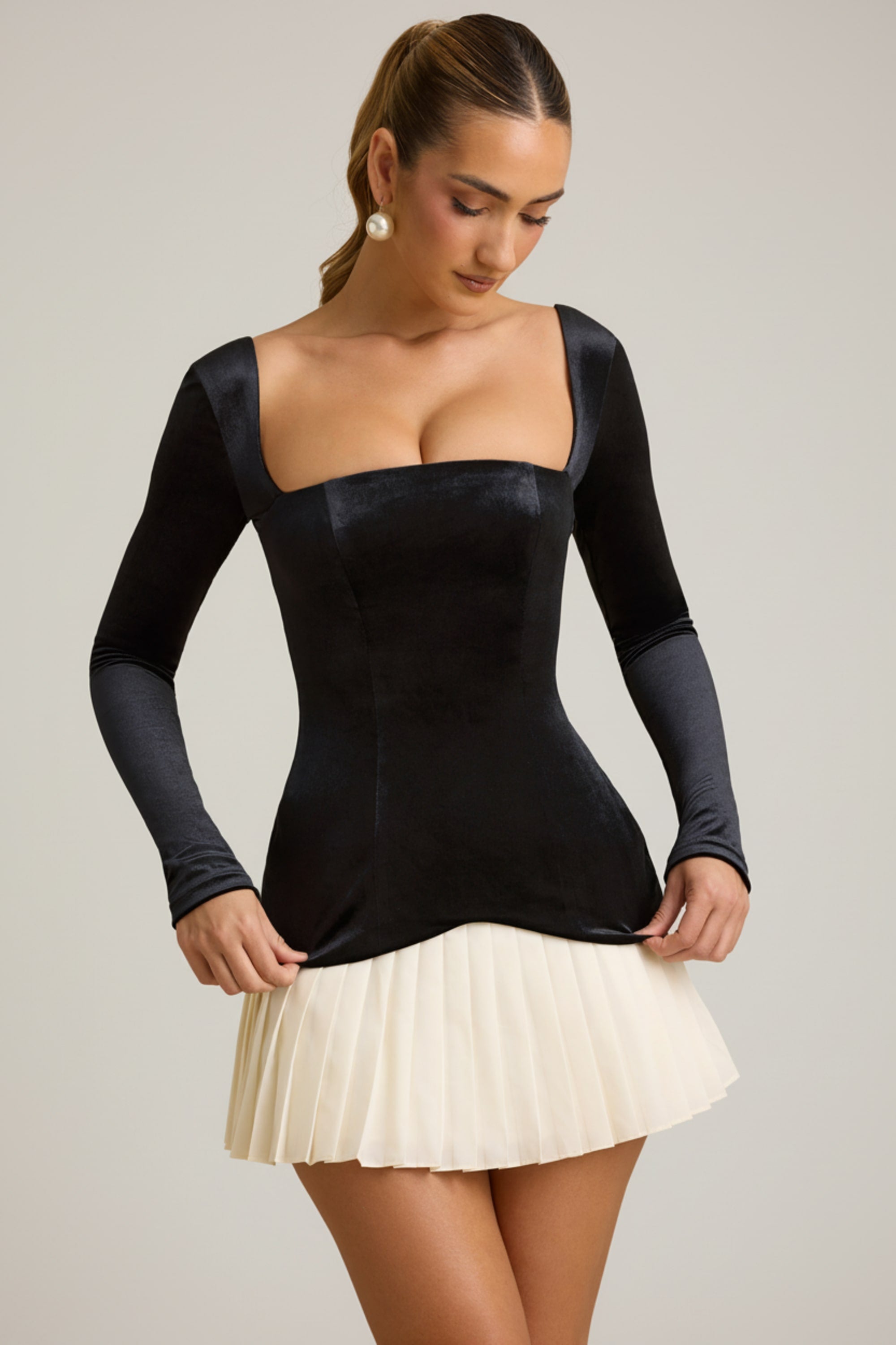 perri pleated corset mini dress clairecouvsmith on LTK
