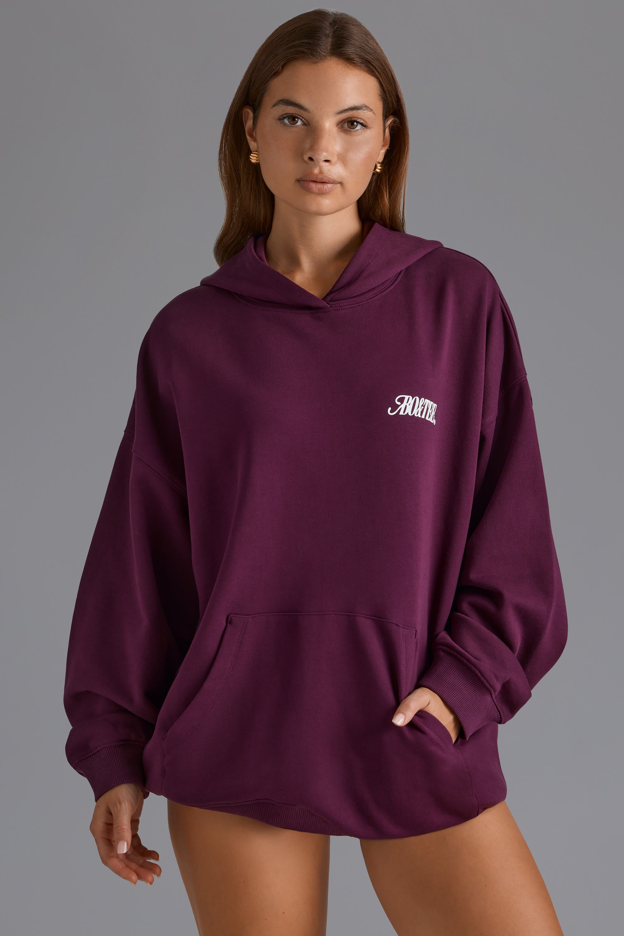 OVERSIZED HOODY POCLANOS X MARDI_BLACK main image 0