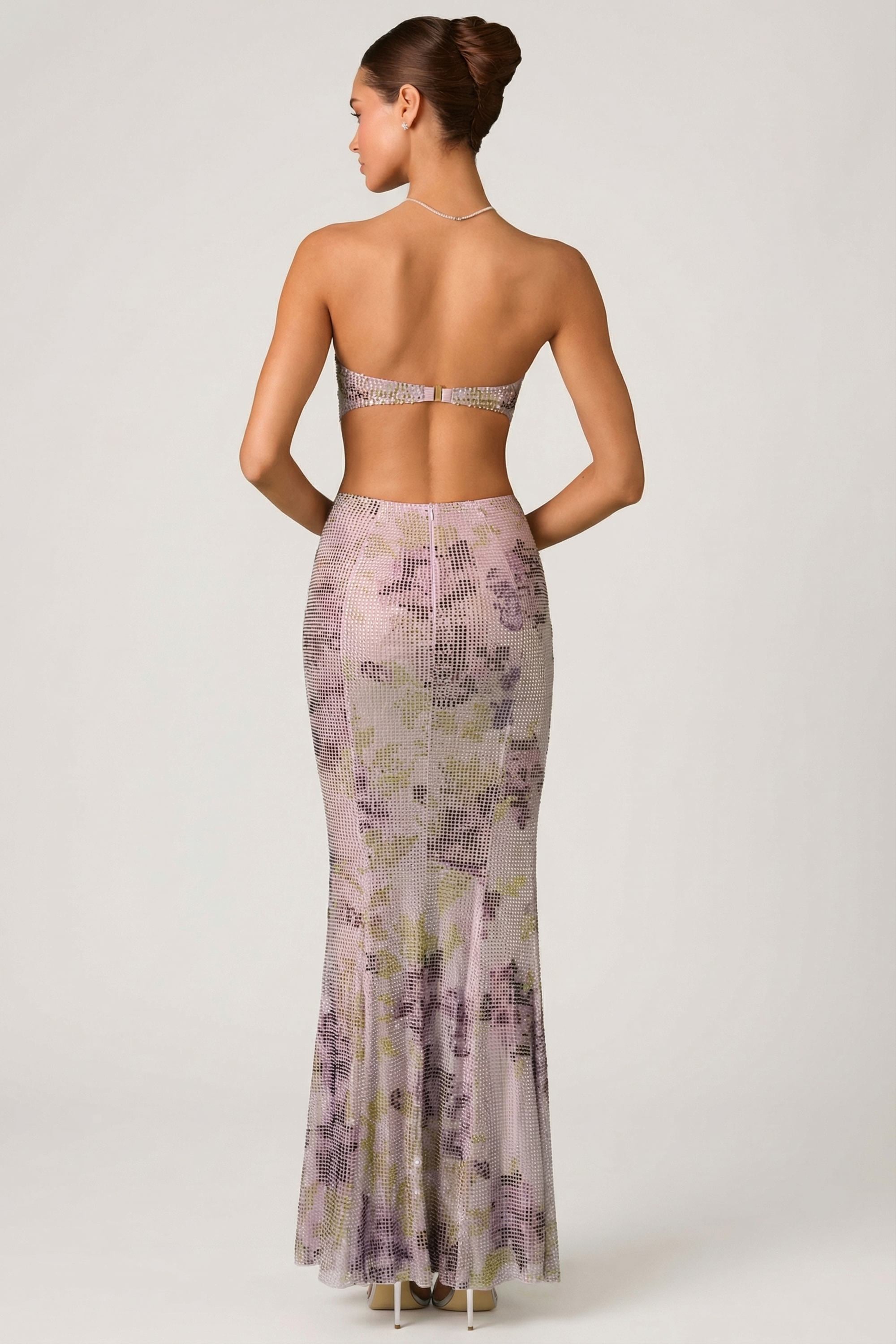 open lace back dress Celena Maxi Dress | Lilac Burnout | Womens