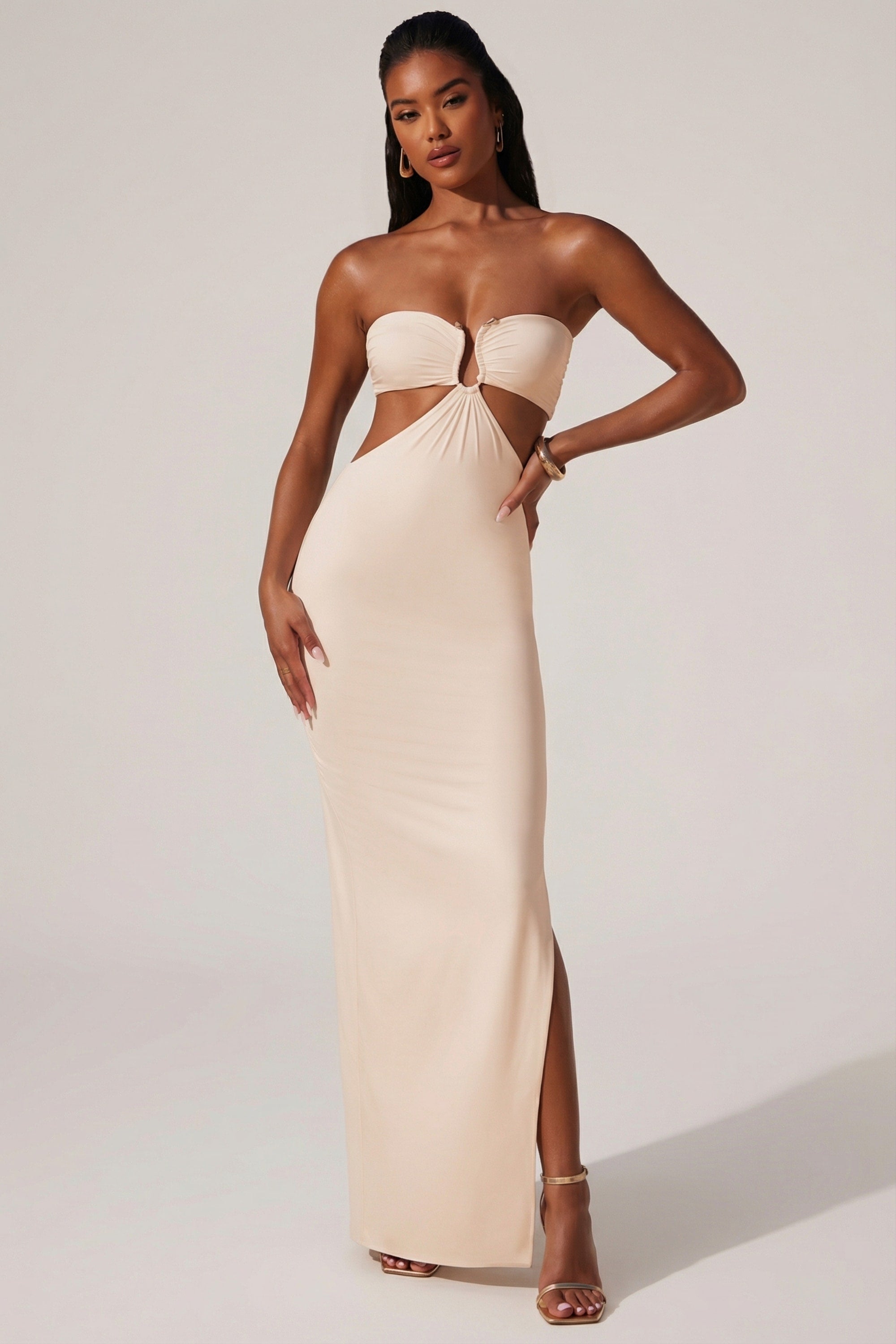 green emerald velvet dress Red Ruched Mesh One Shoulder Maternity Maxi Dress – PinkBlush main image 0
