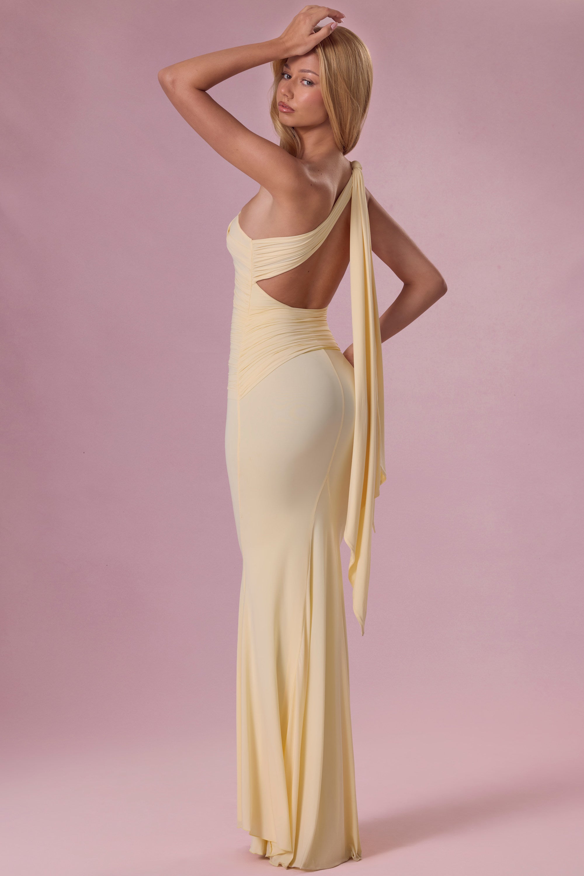 Jersey Bridesmaid Dress in Butter - 2