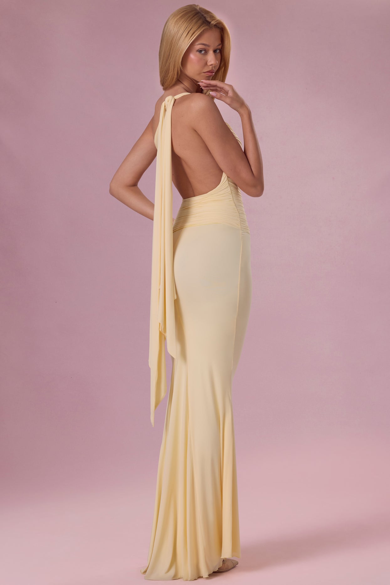 Jersey Bridesmaid Dress in Butter - 8