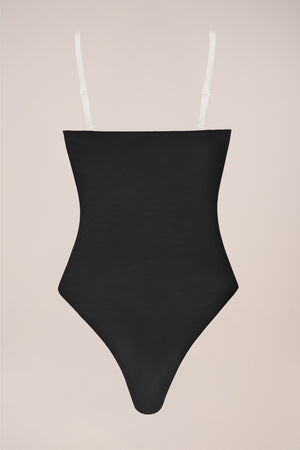 Strapless Bodysuit in Black