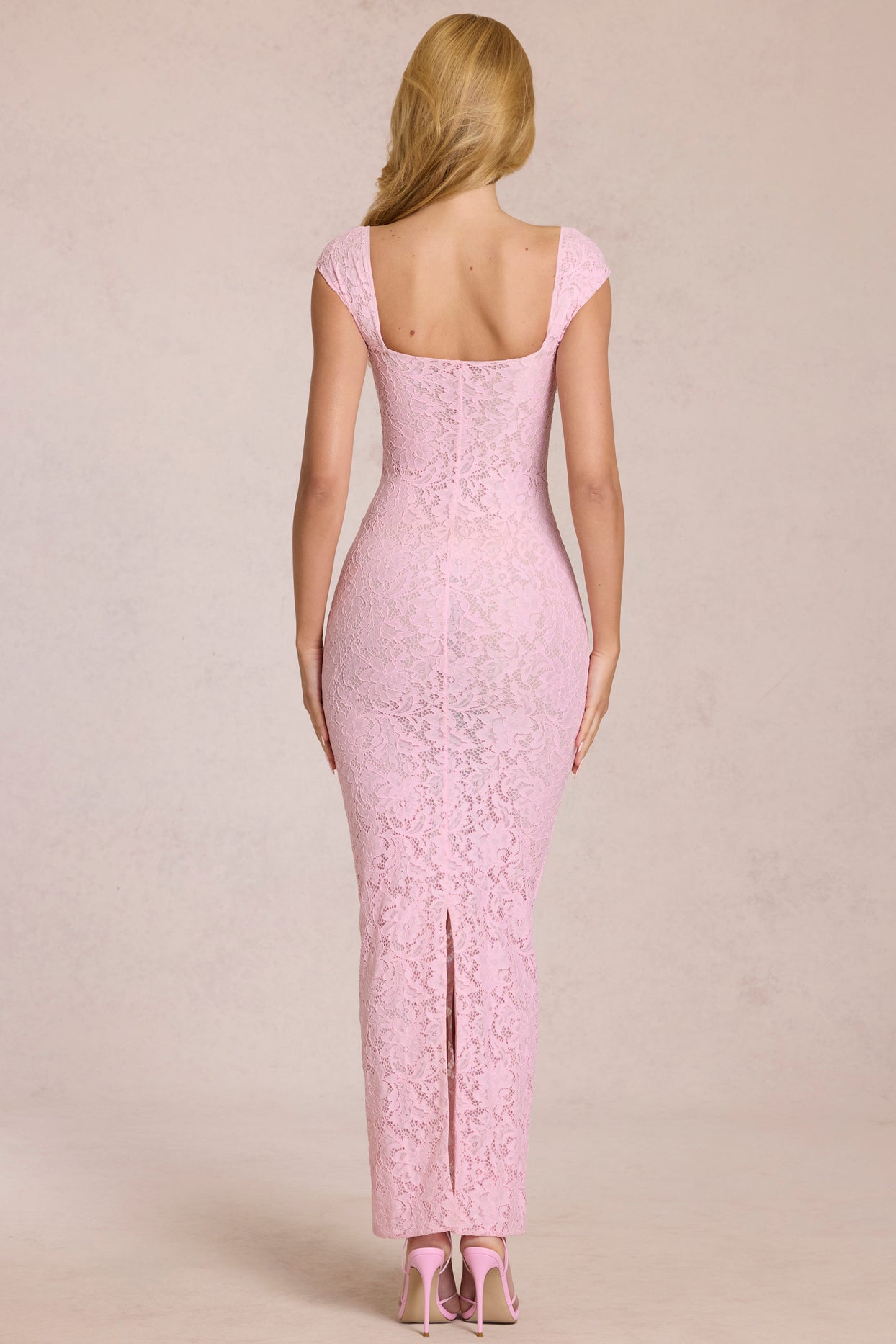 Sweetheart-Neck Maxi Dress in Blossom Pink - 7