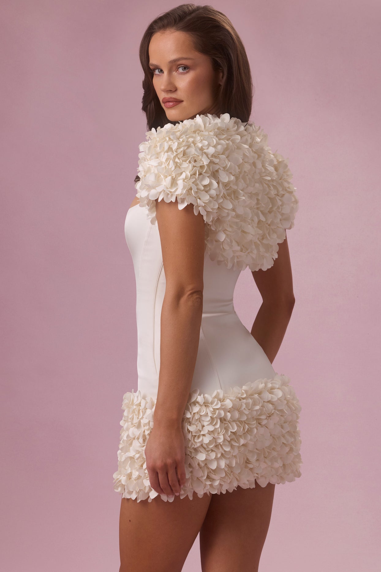 Cropped Bolero  in Pearl - 6