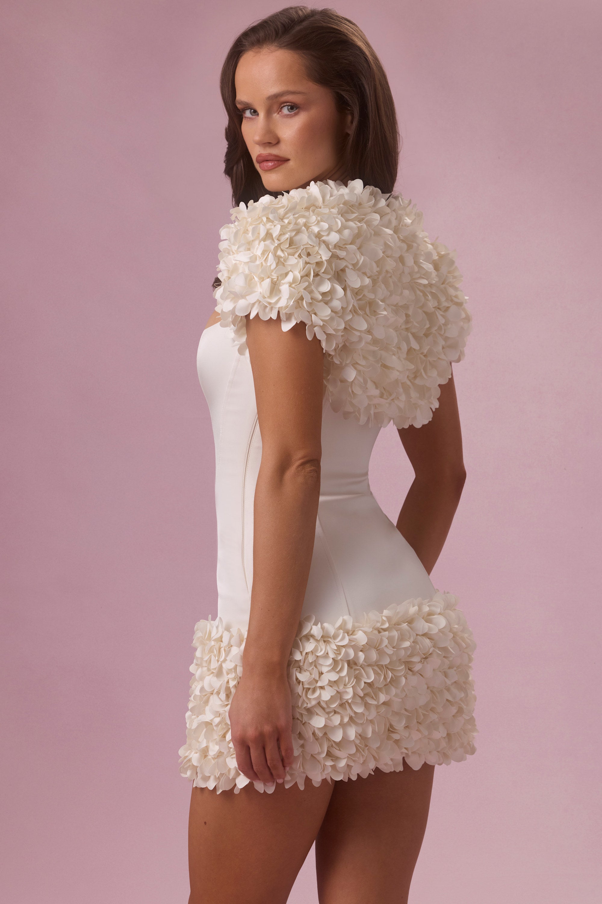 Cropped Bolero  in Pearl
