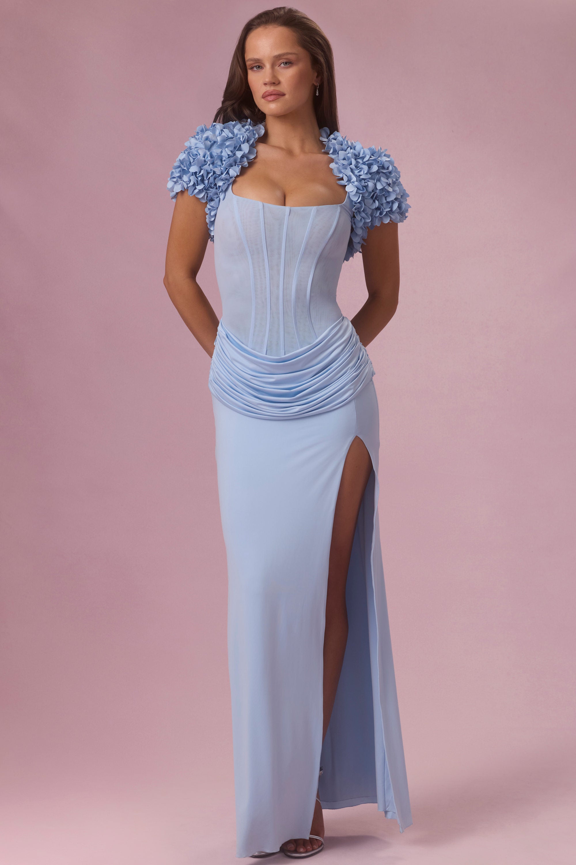 Cropped Bolero  in Sky Blue
