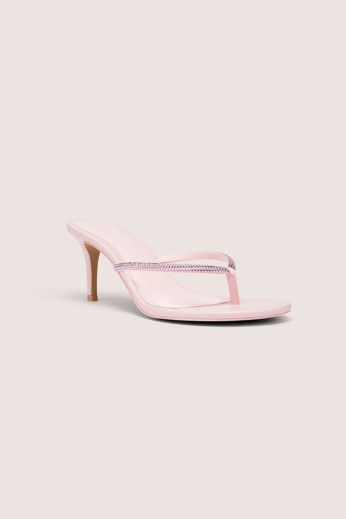 Heeled Sandal  in Blush Pink - 1