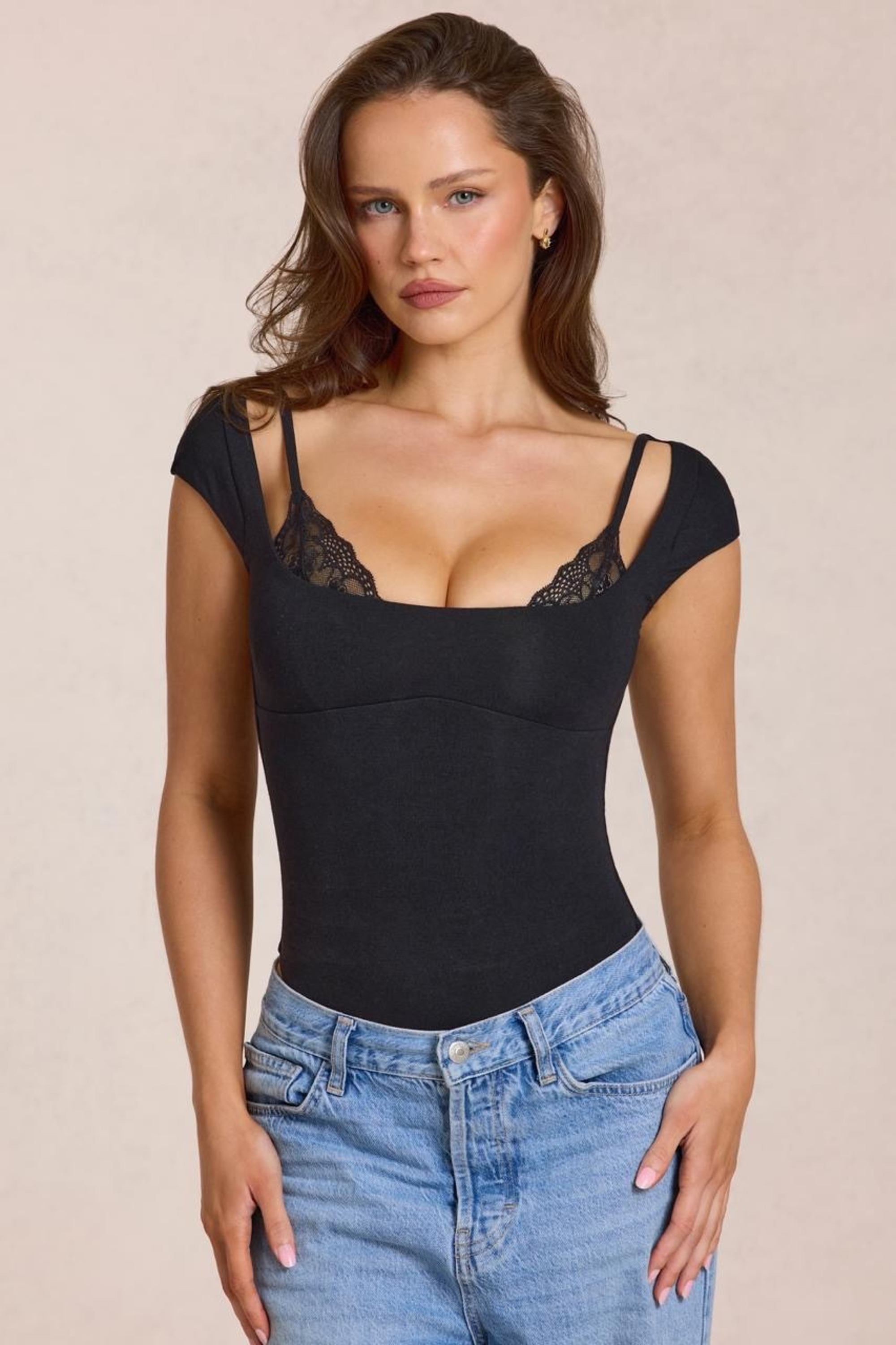 Modal Bodysuit in Black