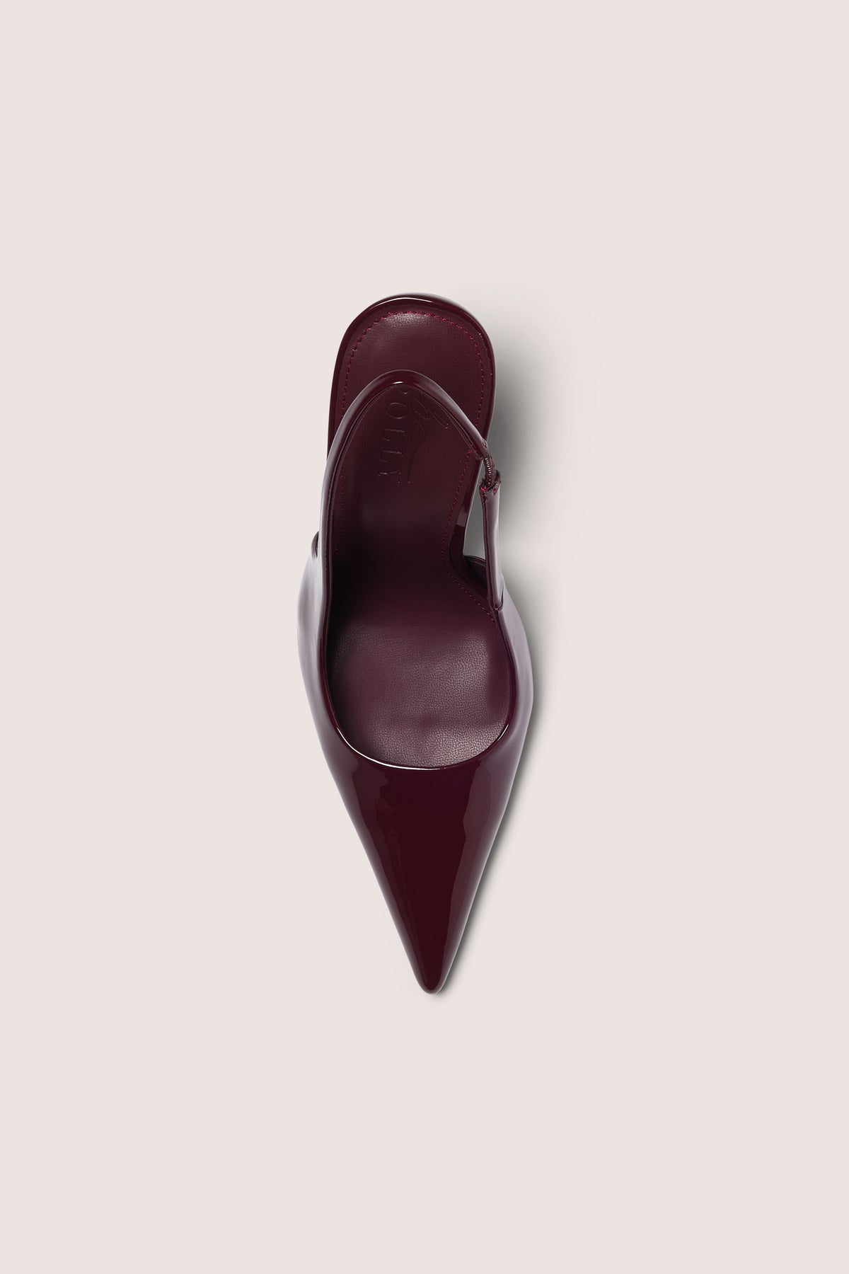 ⁣⁢Sling-Back-Heels in Bordeauxrot⁤⁣