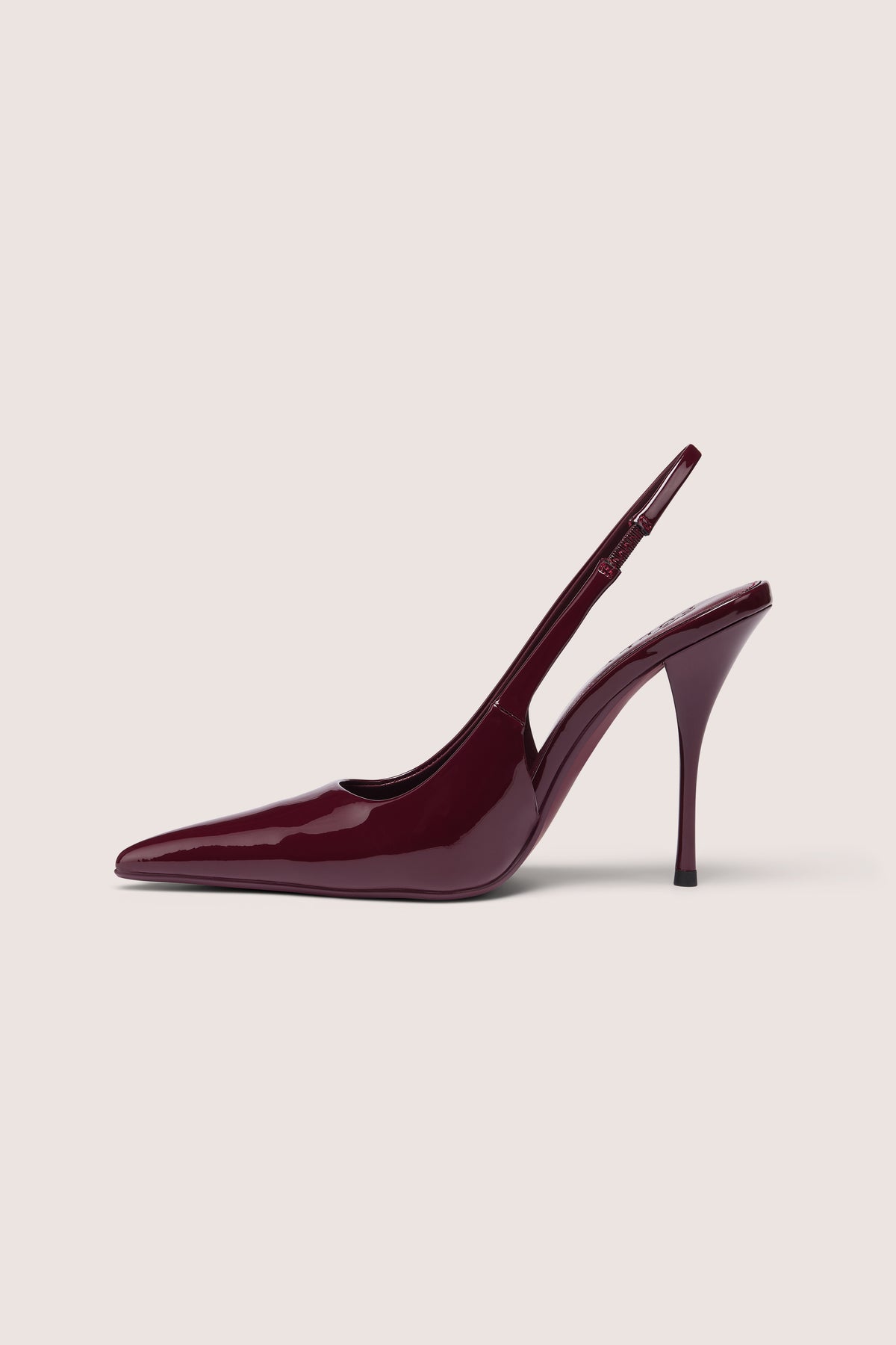 ⁣⁢Sling-Back-Heels in Bordeauxrot⁤⁣