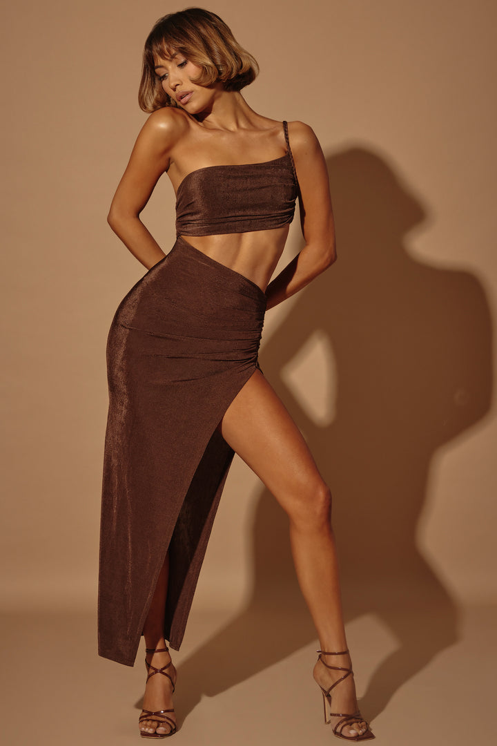 Harris Maxi Dress - Brown