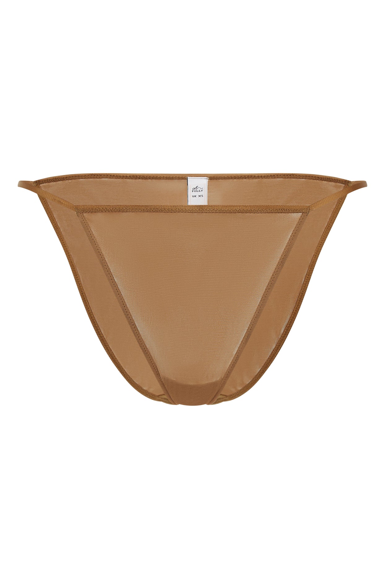 Intimates Soft Mesh String Bikini in Almond | Oh Polly