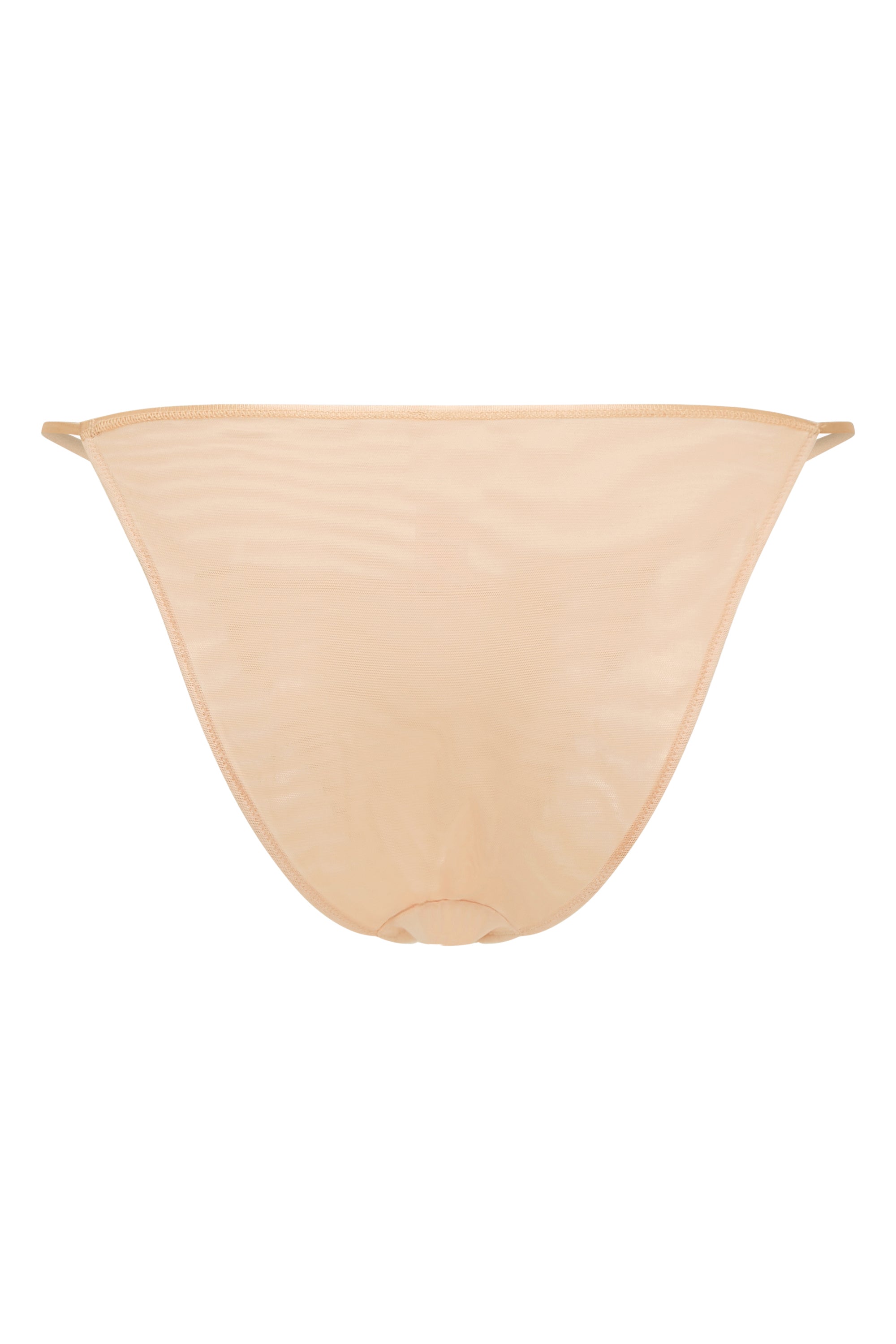 Intimates Soft Mesh String Bikini in Beige | Oh Polly