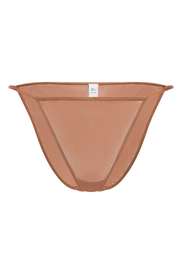 Soft Mesh String Bikini in Honey - 2