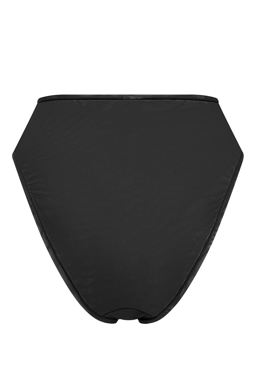 Intimates Soft Mesh High Waisted Knicker in Black | Oh Polly