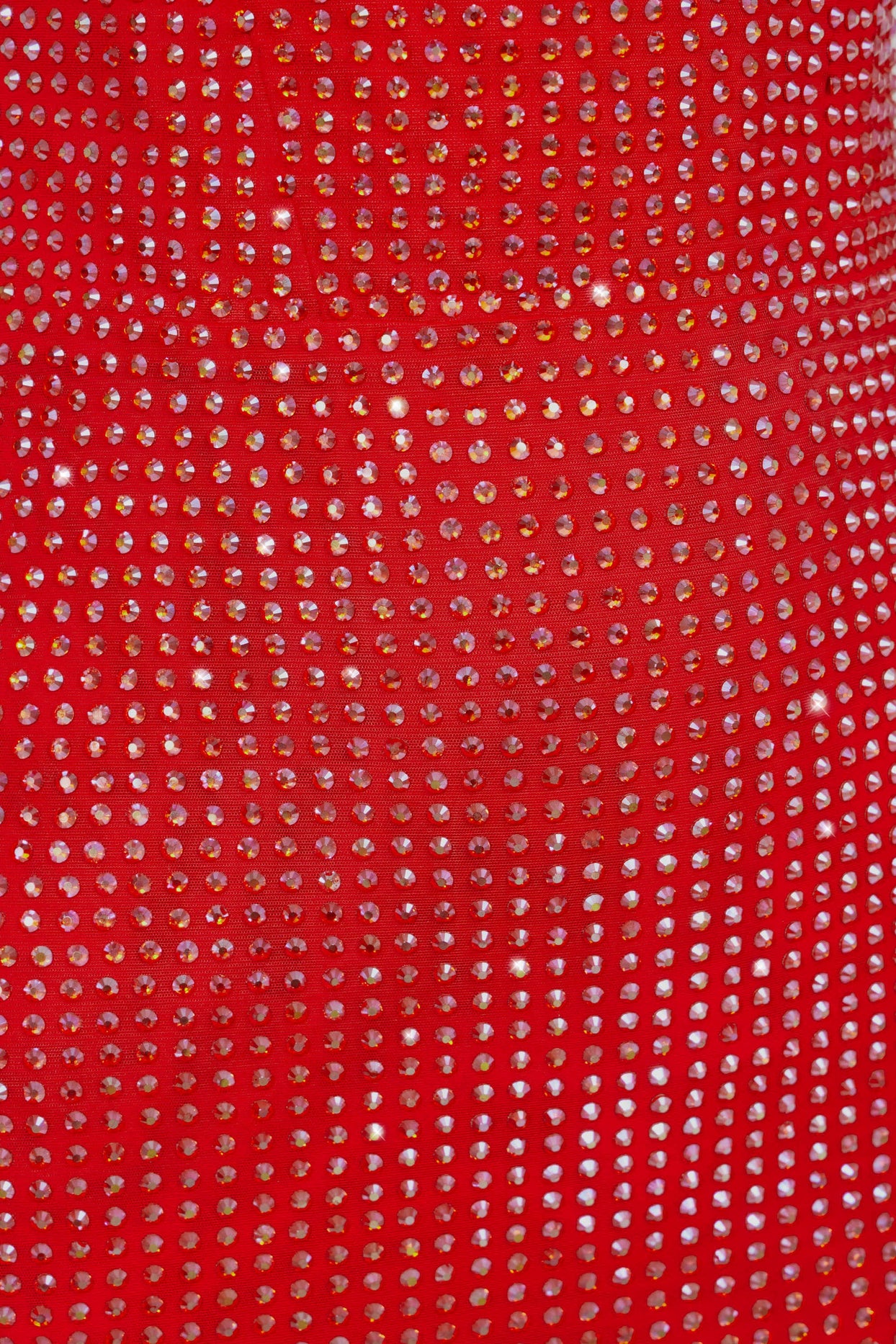 Mini-robe corset ornée en rouge feu