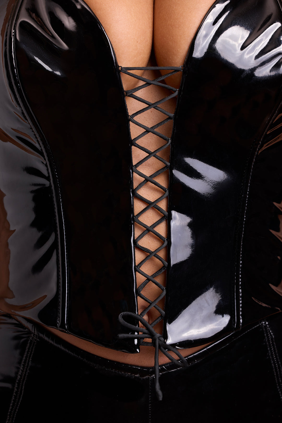 Halter corset crop top