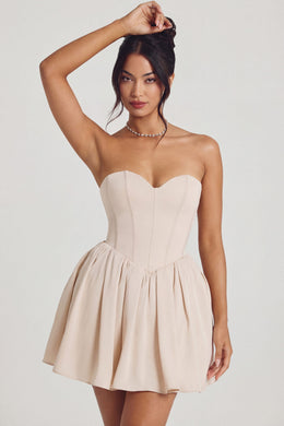 Summer Society – Ivory Tulle Polka Dot Corset Skirt Set