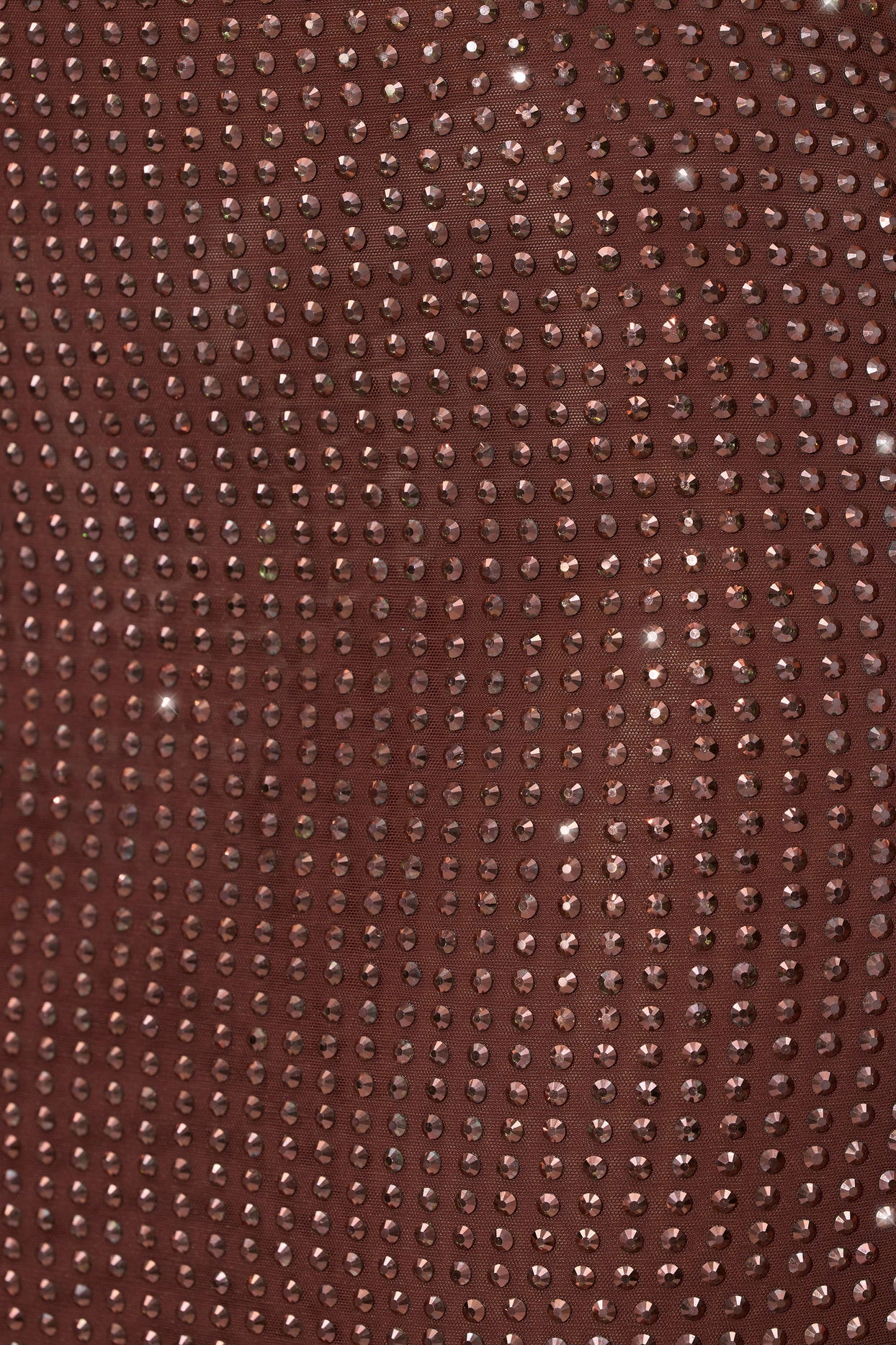 Ozdobiona spódnica maxi ze średnim stanem w kolorze espresso