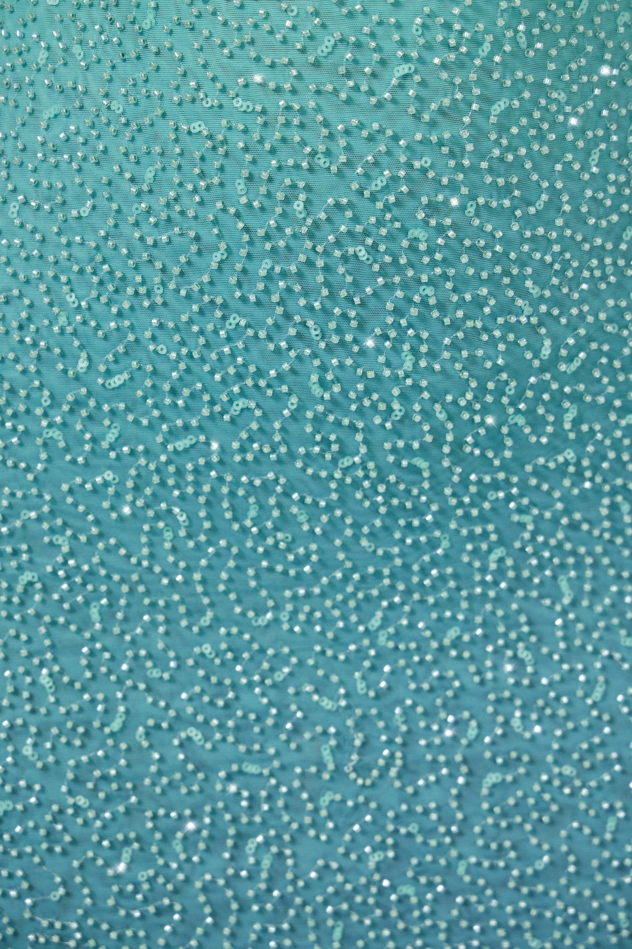 Embellished Maxi Dress in Blue Ombré - 5