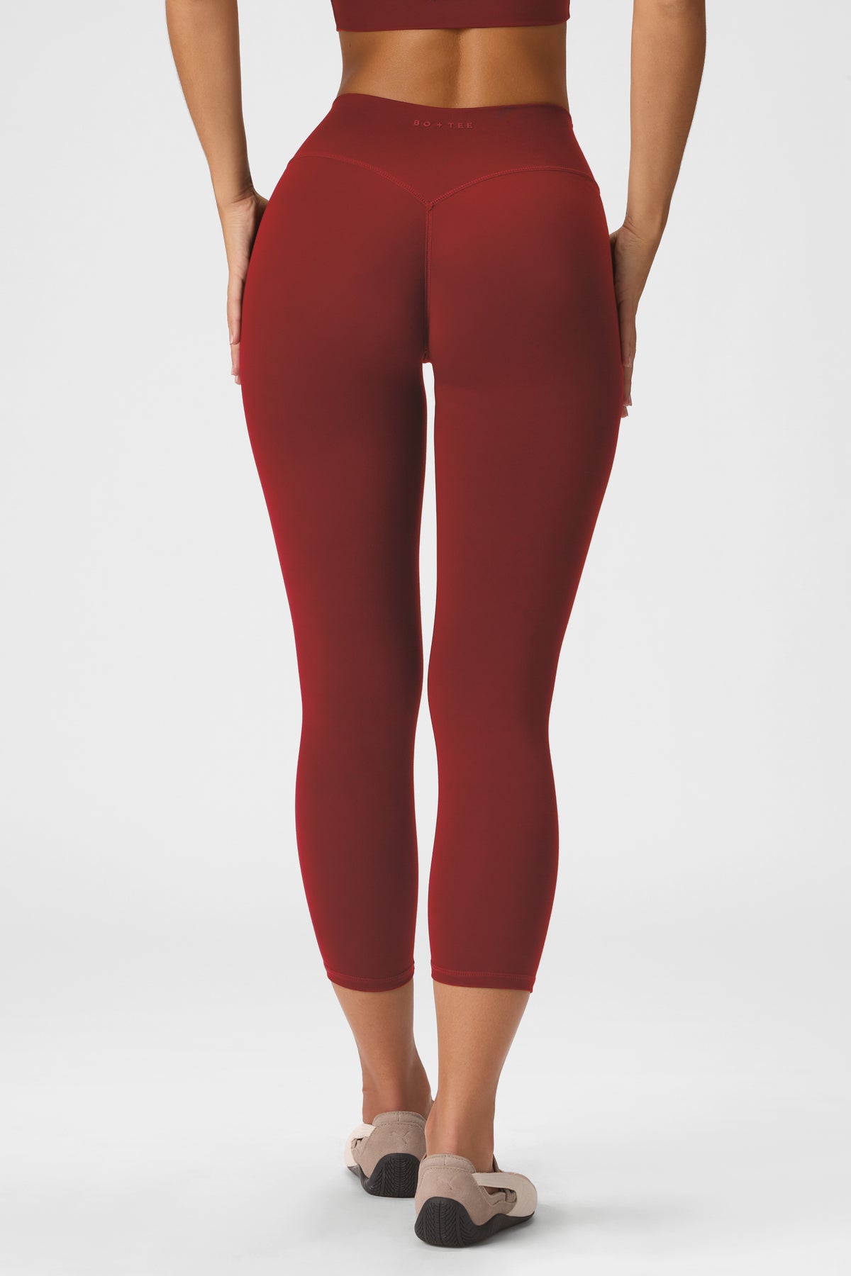 Soft Active 7/8 Leggings in Dark Cherry - 2