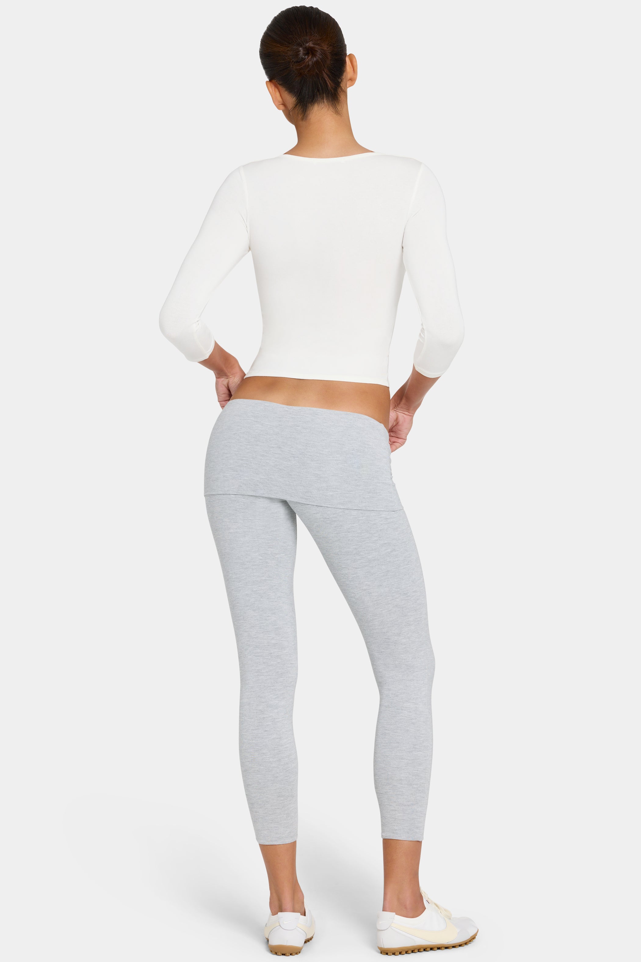 ButterCloud™ 7/8 Leggings in Grey Marl