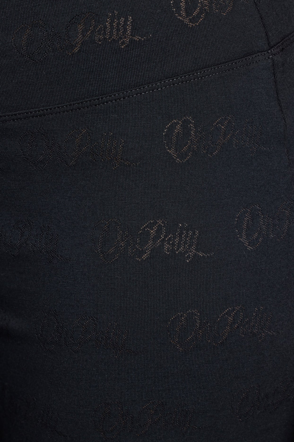 Strappy Ruched Pointelle Crop Top in Black - 4