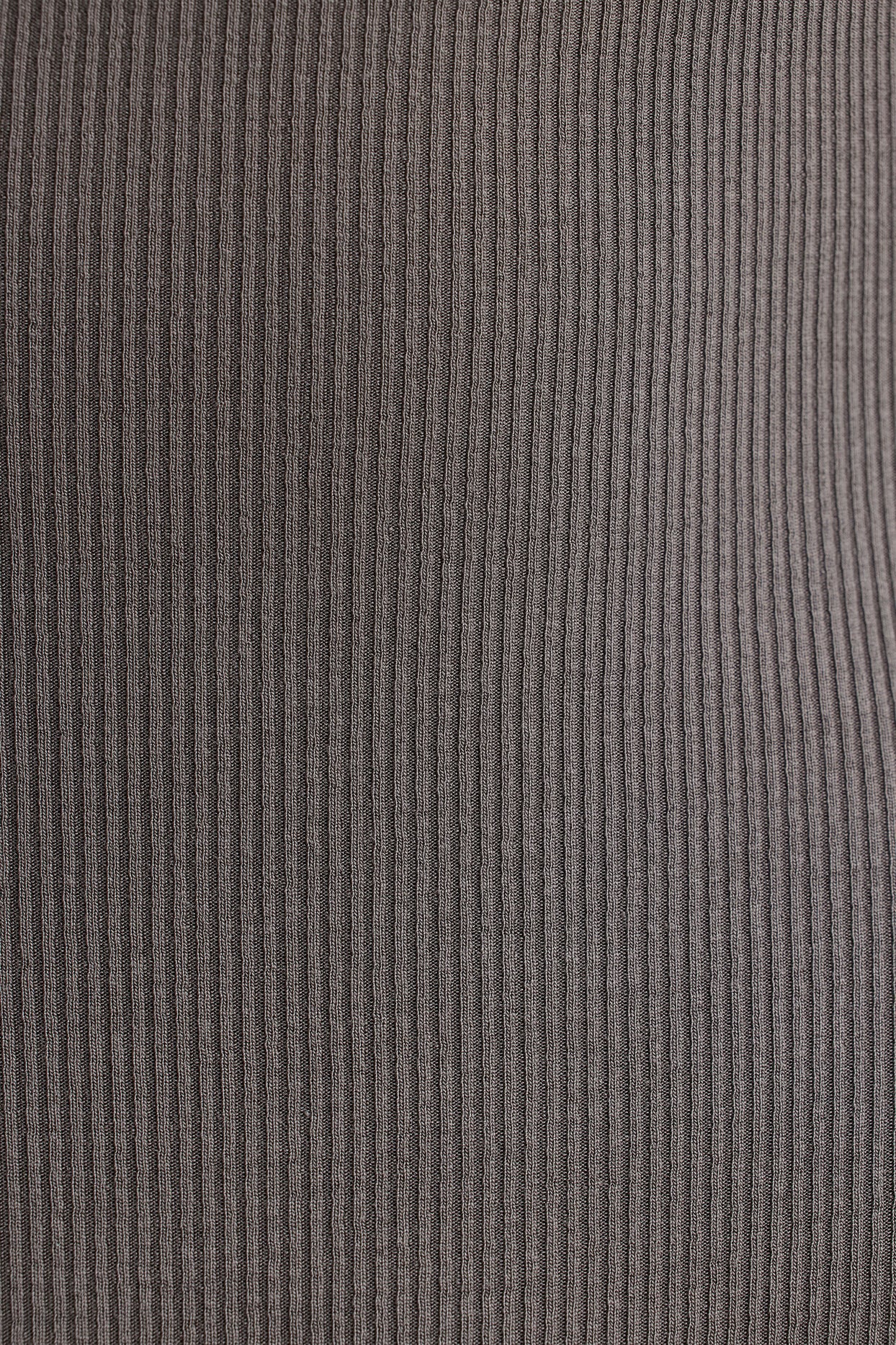 Ribbed Modal Long Sleeve Bodysuit in Grey