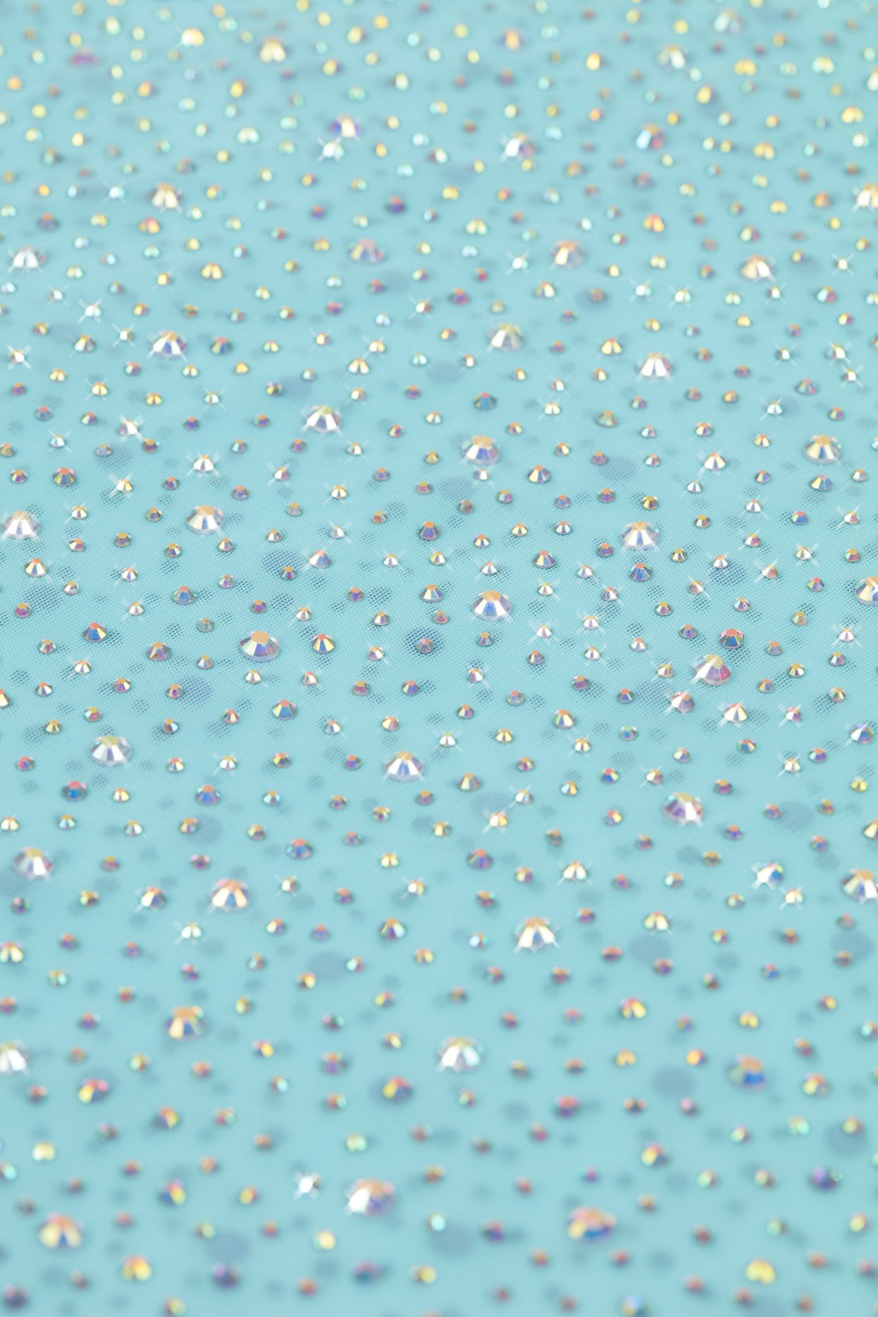 Embellished Mid-Rise Hot Pant Shorts in Ice Blue - 4