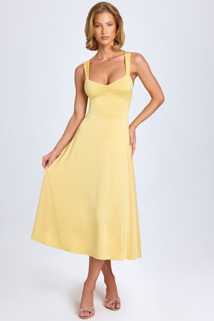 Bodie Maxi Dress - Pastel Yellow