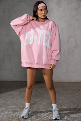 Oversized Sweatshirt in Baby Pink