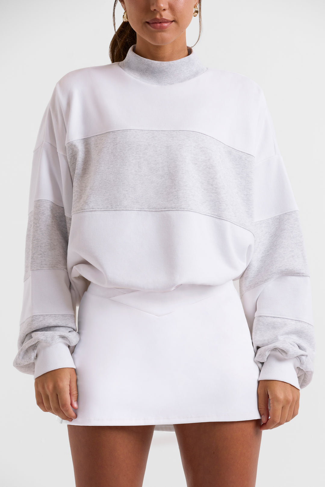 Oversized high neck sweatshirt Clearance