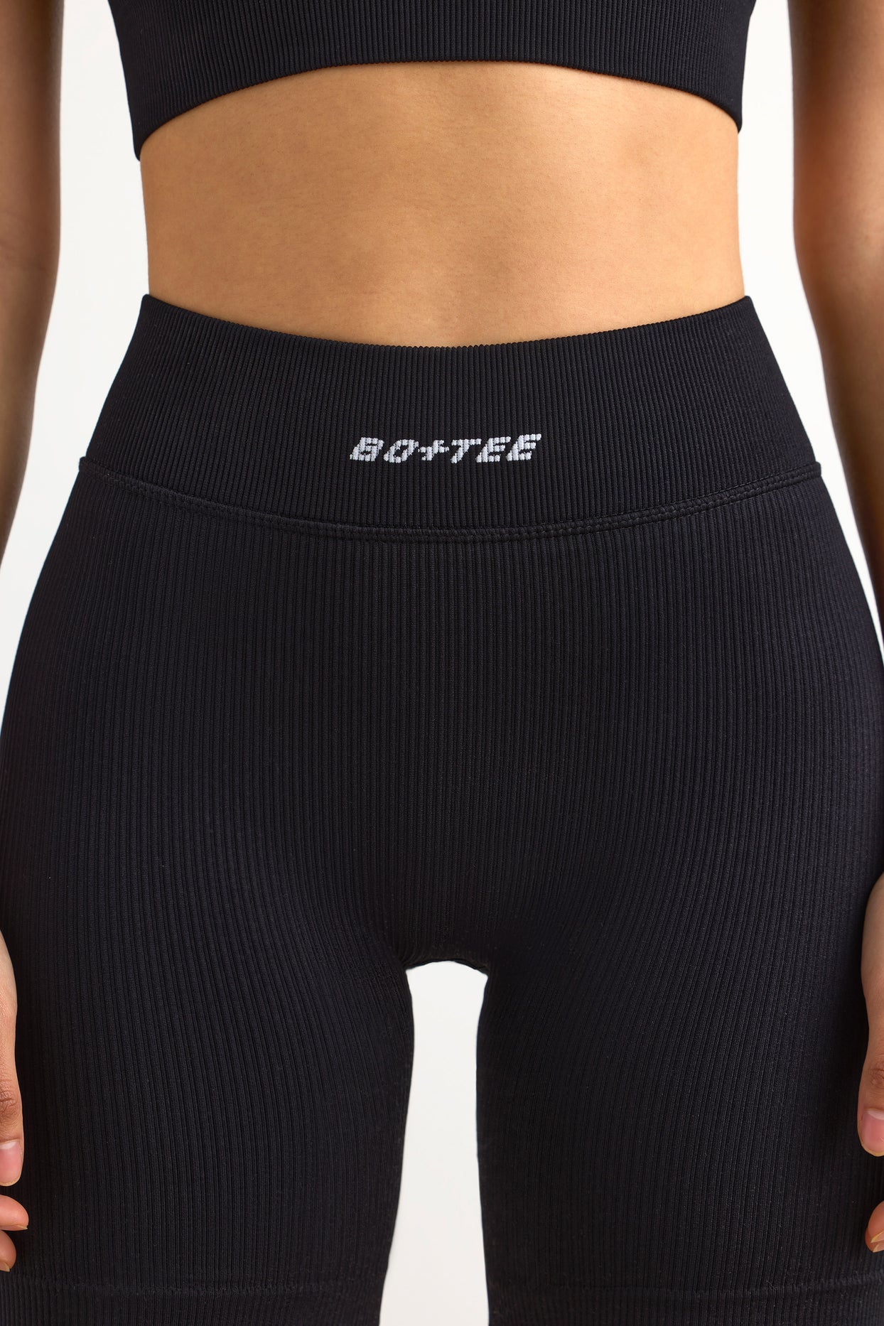 FlexiRib Biker Shorts in Black - 4