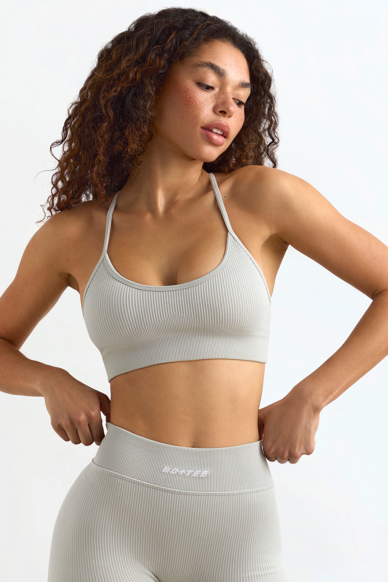 FlexiRib Y-Back Sports Bra in Grey - 7