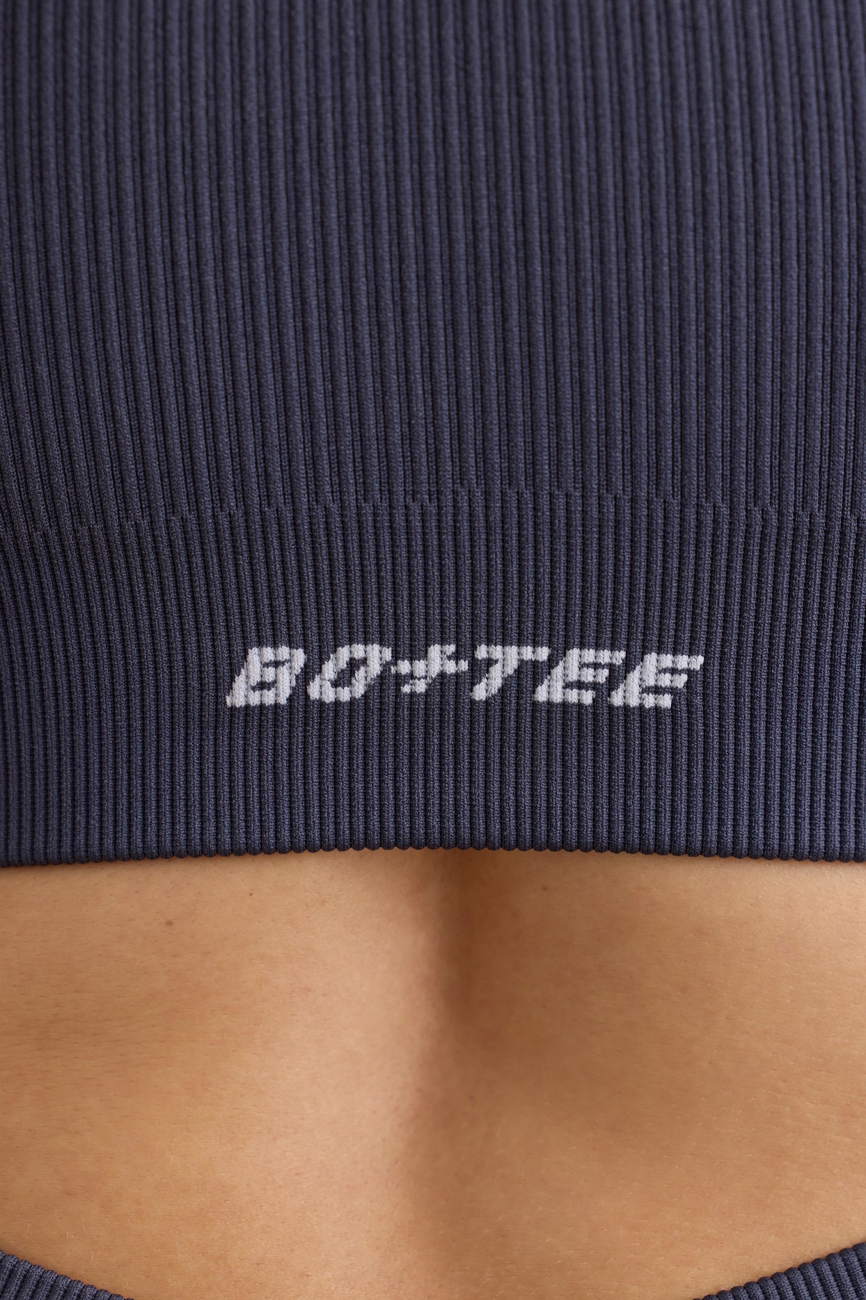 FlexiRib Racerback Sports Bra in Indigo Slate