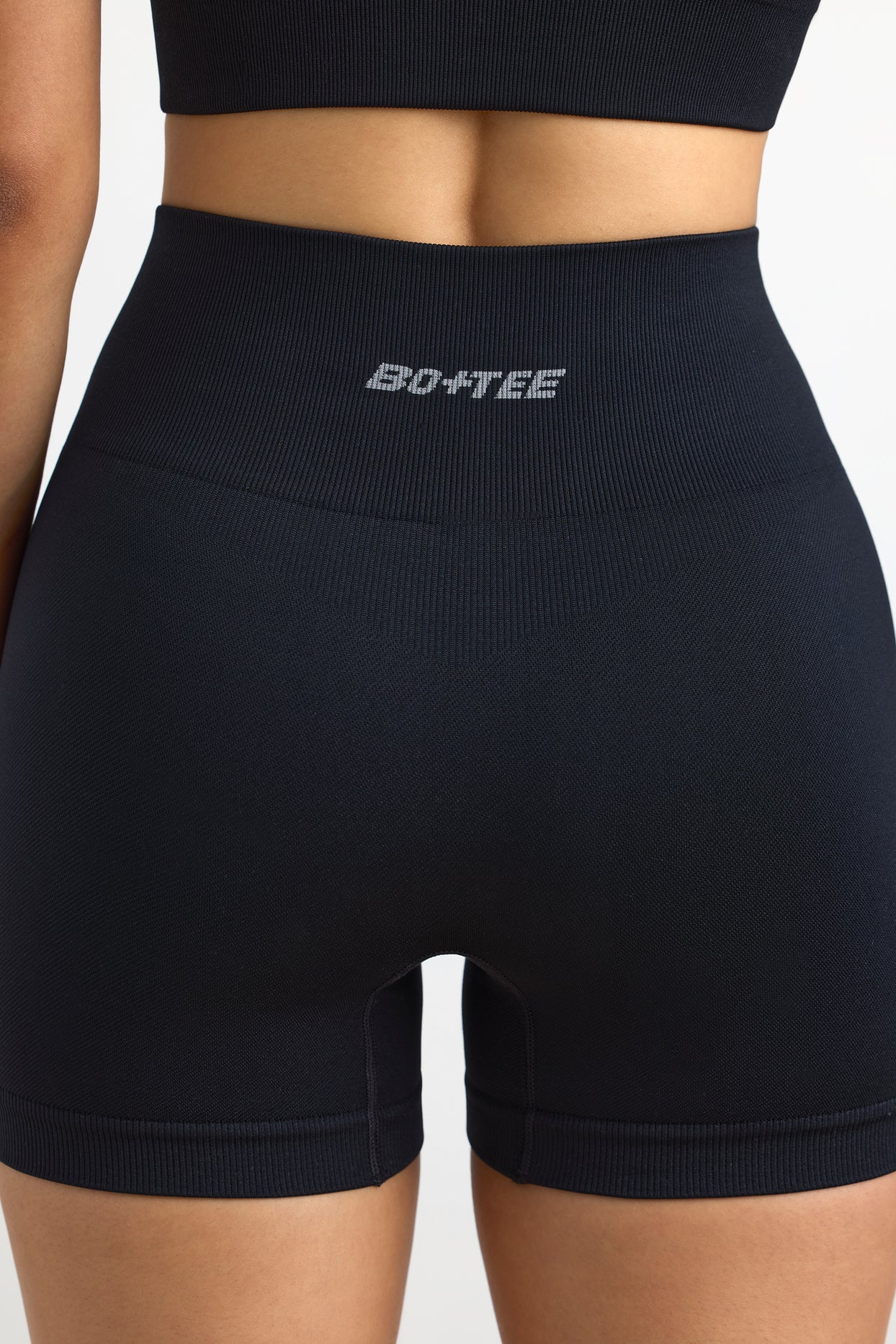 Super Sculpt Seamless Mini Shorts in Black - 4