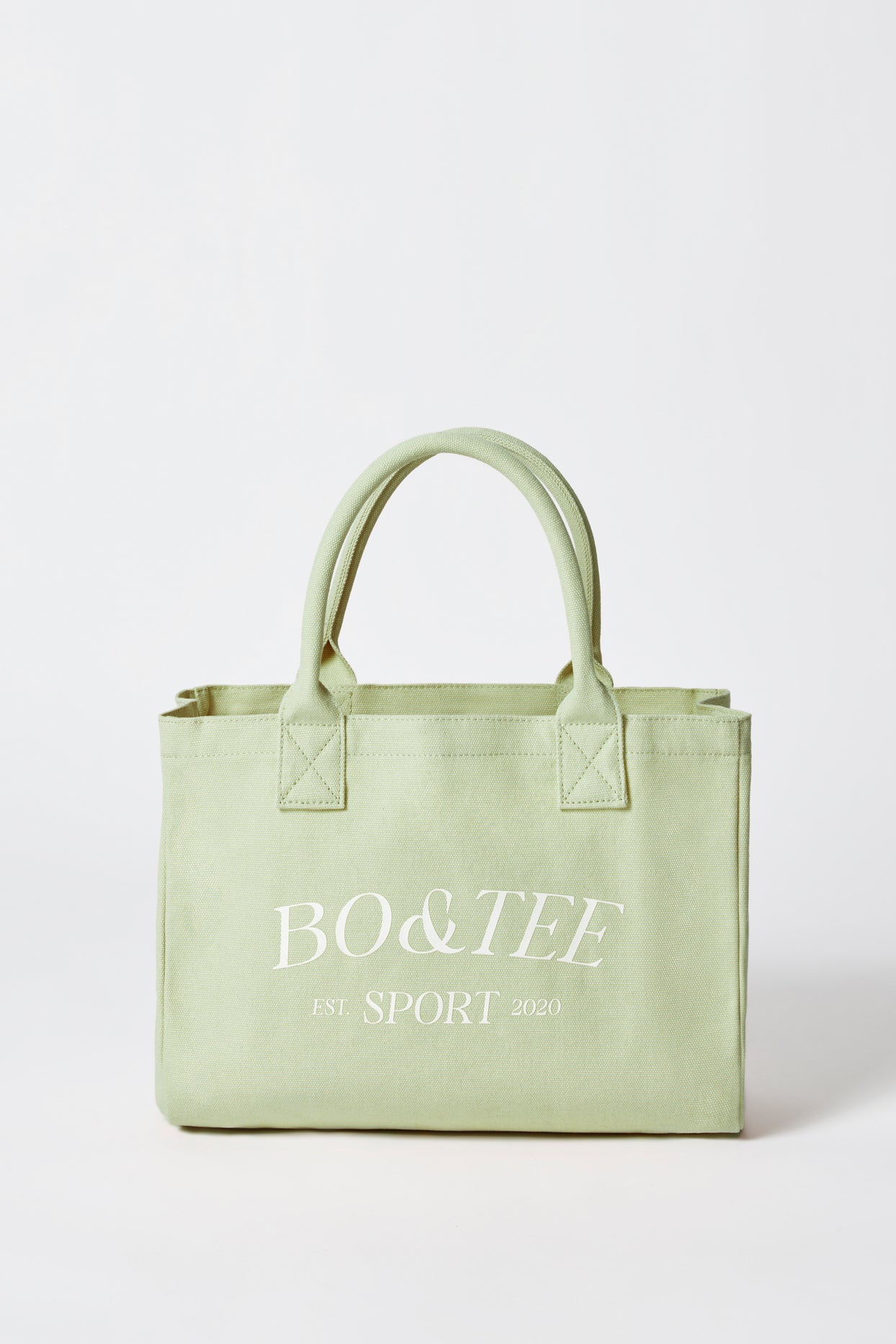 Small Canvas Tote Bag in Lime Green