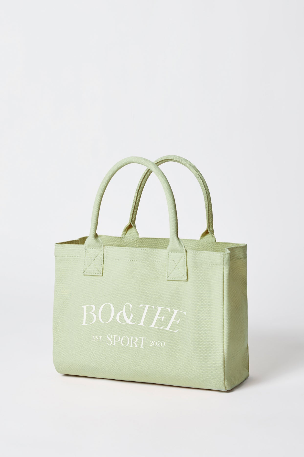 Small Canvas Tote Bag in Lime Green
