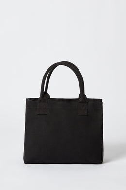 Small Canvas Tote Bag in Black