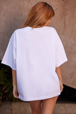 Oversized Short Sleeve T-Shirt in White