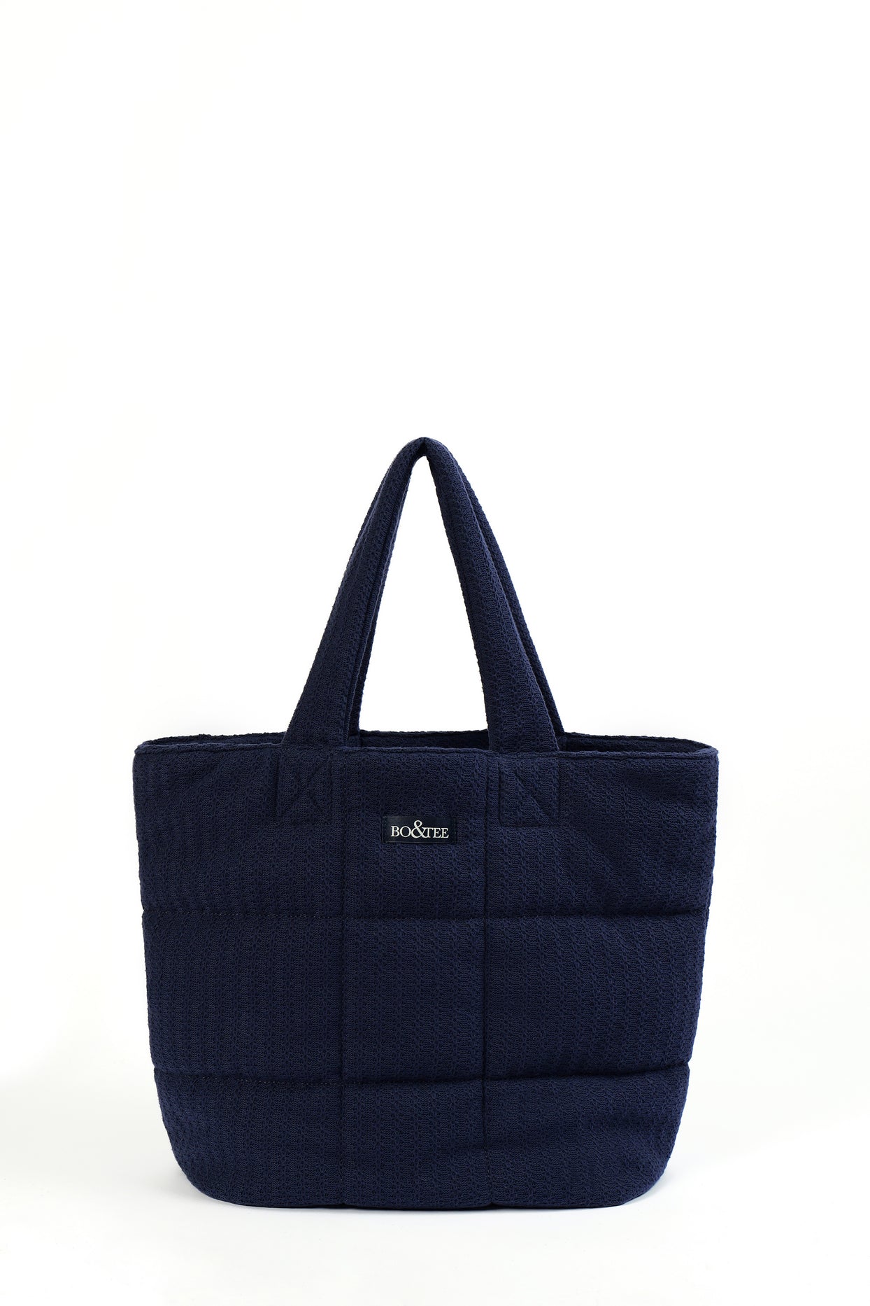 Quilted Puffer Bag in Navy