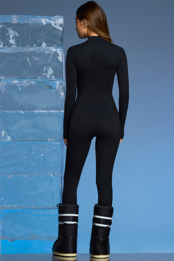 Super Sculpt Base Layer Jumpsuit in Black