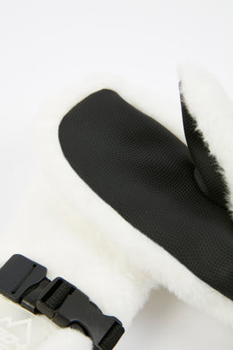 Ski Gloves in White