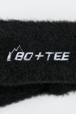 Opaska na głowę ze sztucznego futra w kolorze czarnym
