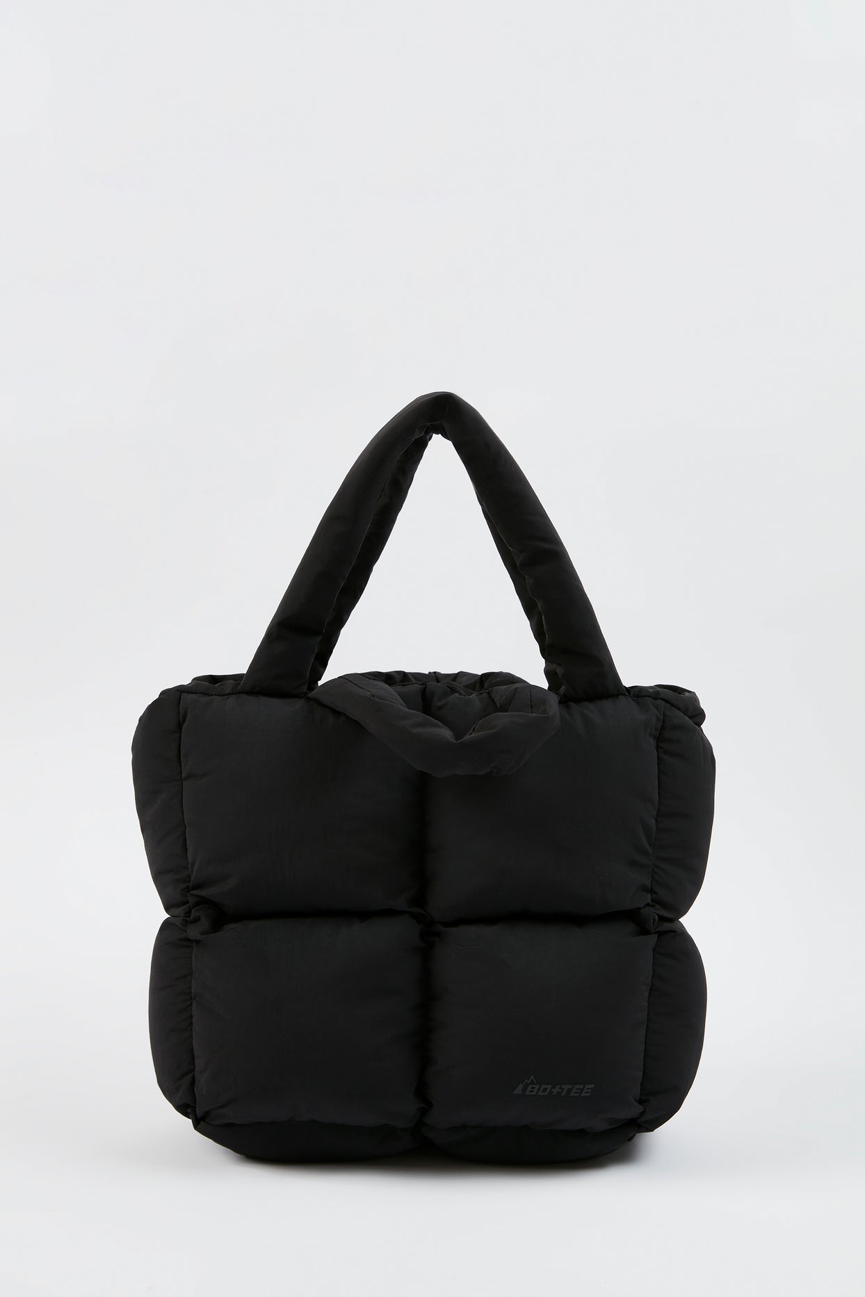 Arctic Quilted Puffer Bag in Black | Oh Polly