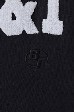 Sweat-shirt à capuche surdimensionné en noir