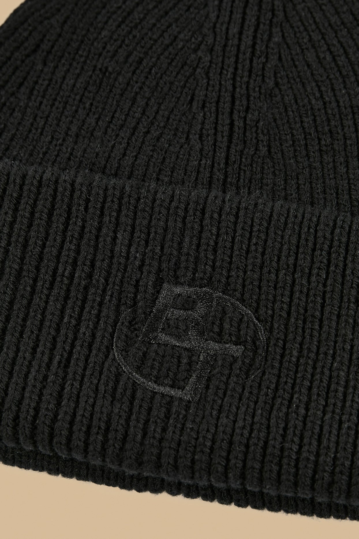 Knit Beanie in Black